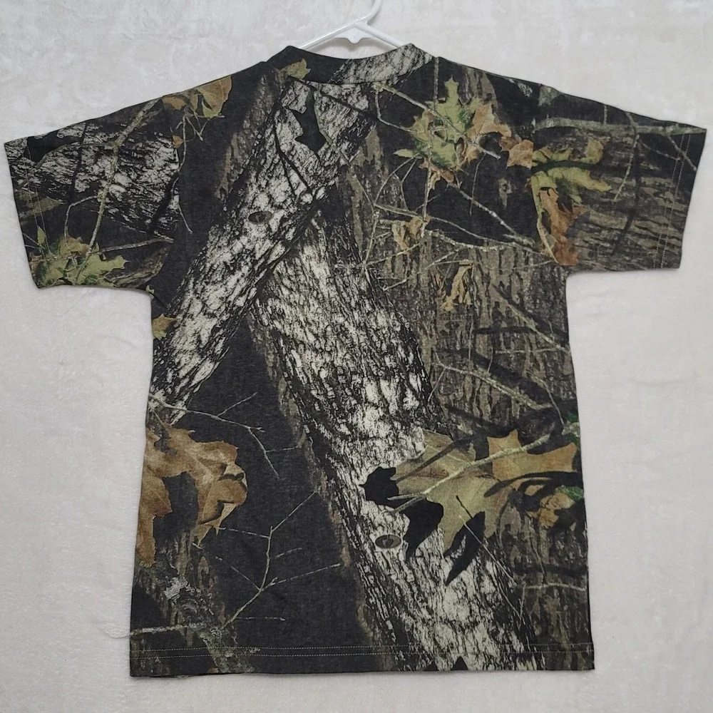 Mossy Oak Kids Camo T Shirt Size XL Short Sleeve Camouflage Casual Elk